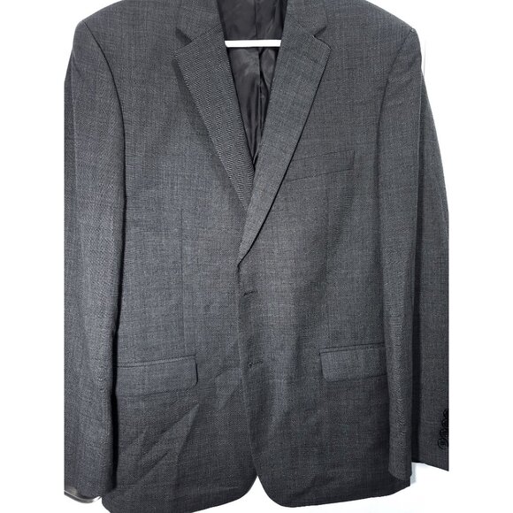 Lauren Ralph Lauren Men's Black/Dk Gray Suit Jacket Size 42 Regular Two-Button - Picture 4 of 16